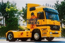 Truck photo Mercedes-Benz Actros Tractor unit only France yellow Transport #a5ti