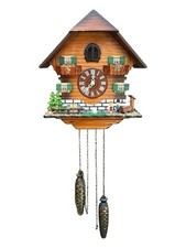 Cuckoo Clock Wooden Forest Hut - Quartz Chalet By Kaiser