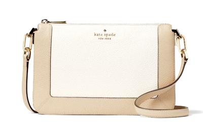 New Kate Spade Lena Colorblock Double Compartment Crossbody Light
