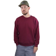 Vintage Russell Sweatshirt Mens L Maroon Red Blank Made In USA 80s 90s Crewneck