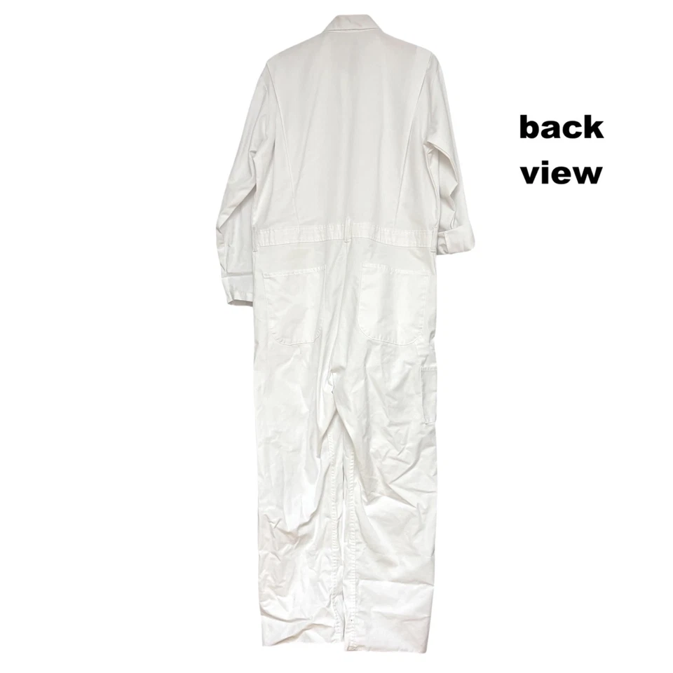 unisex coveralls RED KAP  44/XL  poly cotton white artist utility gorpcore zips - Image 3 of 4