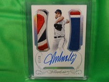 John Smoltz 2016 Flawless Dual Logo Patch Auto Braves 7 CLR # 3/15 HOF NASTY!!!