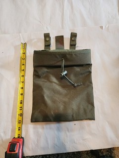 OD Dump Pouch With Molle Or Belt Snaps.