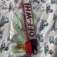 OFF WHITE KEYCHAIN LANYARD PINK Key Chain With Zip Tie