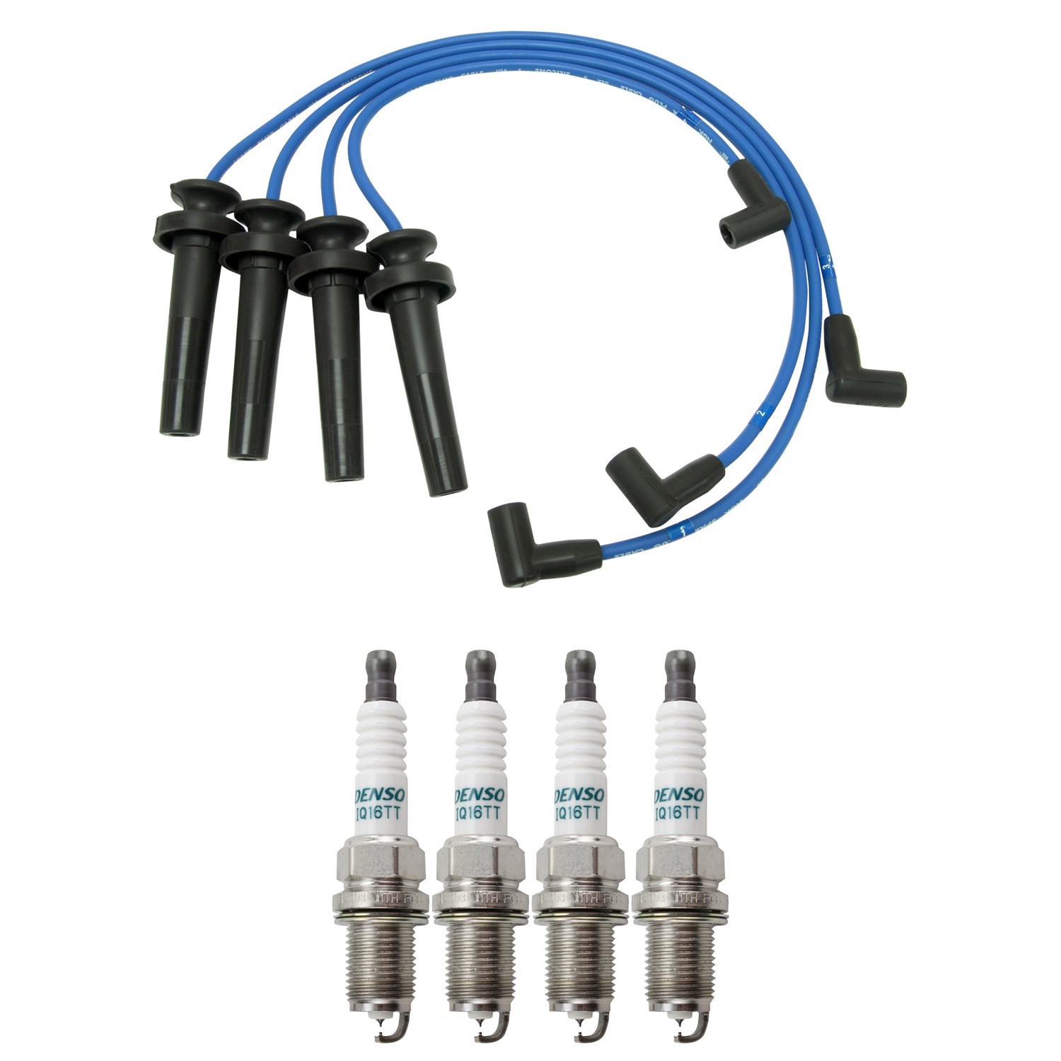 NGK Wire Set  Denso 4 Iridium TT Spark Plugs Kit for SC2 SL2 SW2 Base 1.9 L4 NA