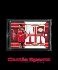 2023 National Treasures Amen Thompson Triple Materials Patch Intl Red /8 SSP RC