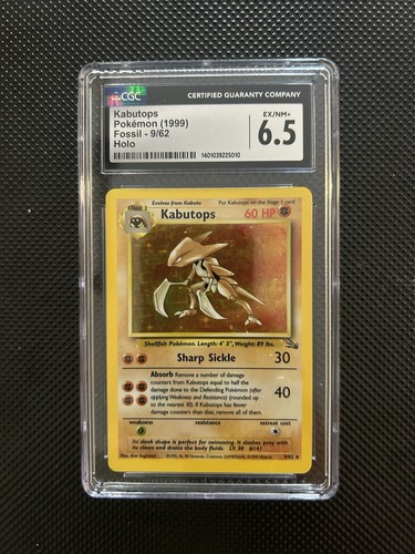Kabutops (Unlimited) graded CGC 6.5 for sale on eBay