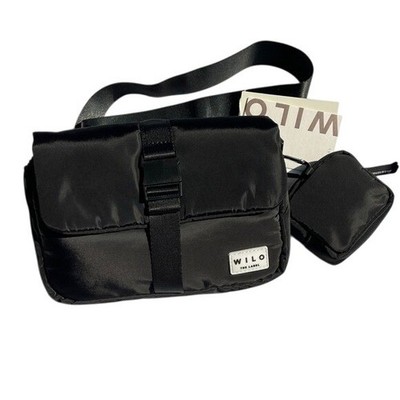 Wilo The Label Nylon Snap Front Waist Bag Crossbody Bum Bag NWT