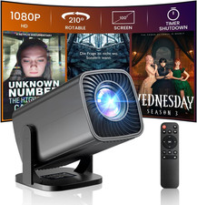 Mini Projector, Full HD 1080P Support Portable Outdoor Movie Projector,...