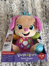 FisherPrice Laugh Learn Smart Stages Sis Unisex 6-36M Pink JCT11 Musical Plush