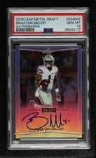 2016 Leaf Metal Draft Braxton Miller #BA-BM2 PSA 10 GEM MT Auto 3hd