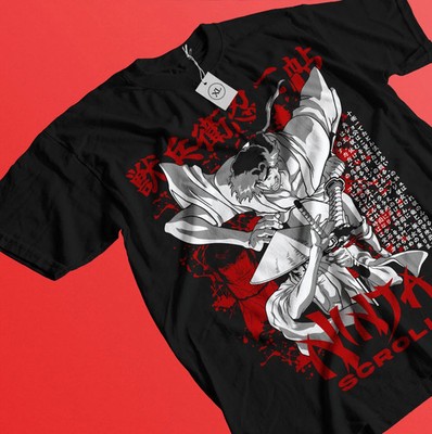 Samurai Champloo T-Shirt Horror Anime Walk Mugen Jin Fuu Kasumi Scrol Gift Shirt