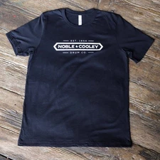 Noble & Cooley Logo T-Shirt Black Large