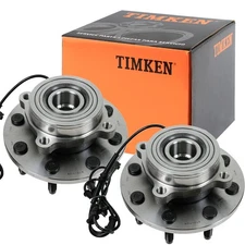TIMKEN Pair Front Wheel Bearing Hub For 2006-2008 Dodge Ram 2500 3500 4X4 4WD