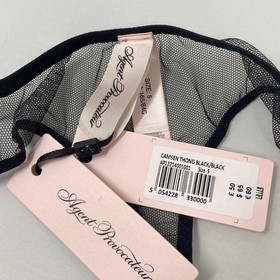 Agent Provocateur Camsen Black Polka Dot Thong AP5 Extra Large NWT