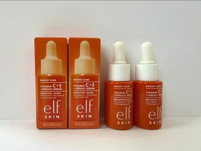 2 elf Bright Icon Vitamin C + E + Ferulic Serum 15 ML 0.5 Fl Oz E.l.f. Mini Size