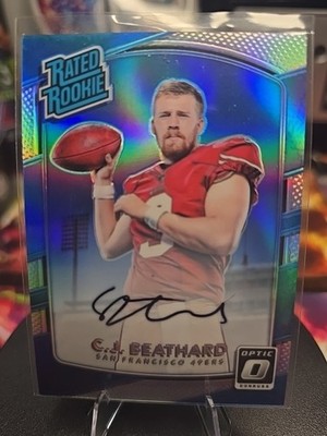 2017 Donruss Optic - Rated Rookie Holo Autographs Cj Beathard  /99 (AU,