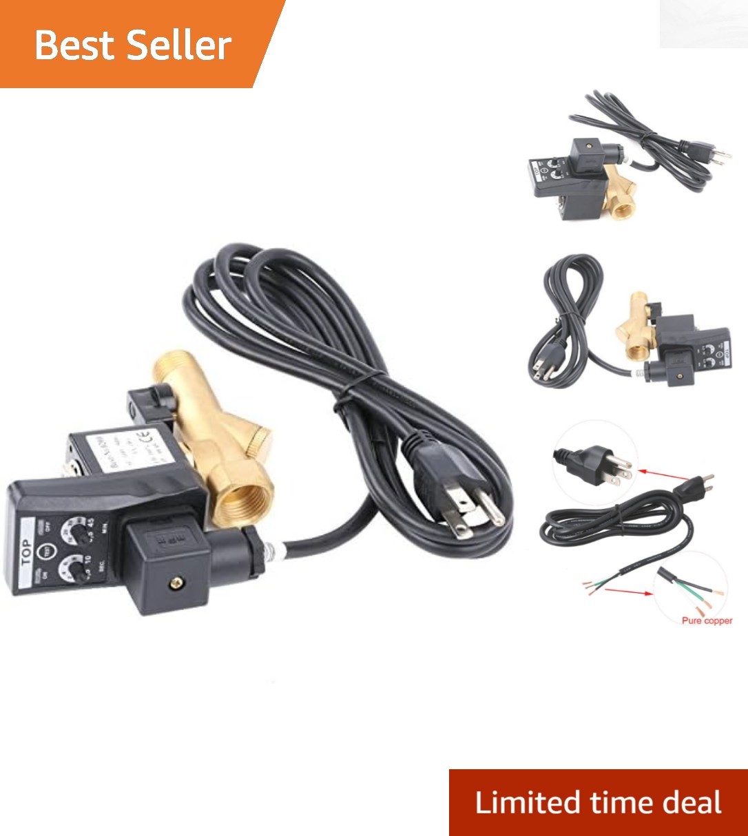 Efficient 1/2" Automatic Condensate Drain Valve with Adjusta