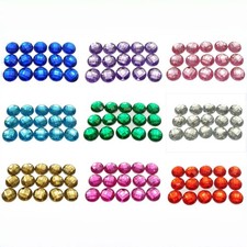 200 Acrylic Flatback Round Rhinestone Gems 12mm FlatBacks No Hole Colour Choice