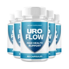 5-Pack Uro Flow for Men, UroFlow Prostate Health  Urinary Support -300 Capsules