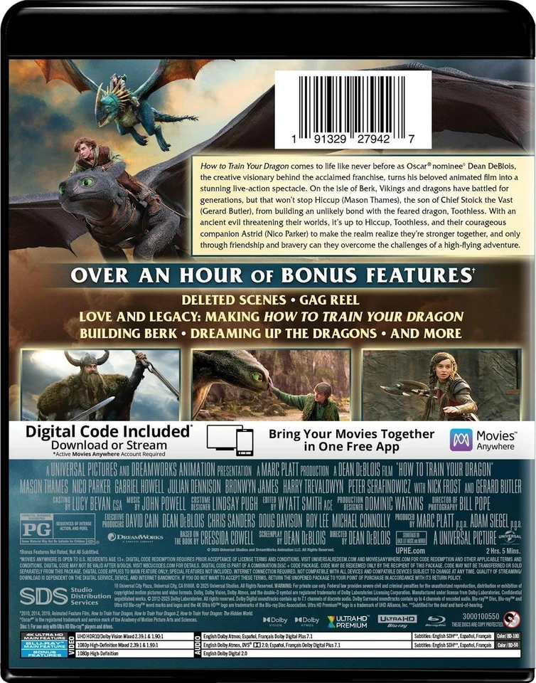 How to Train Your Dragon 4K UHD Blu-ray  NEW Foto 4 de 4