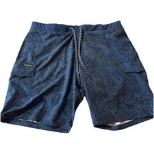 ZeroXposur Men's Swim Trunks Size XL UV Protection Navy Blue