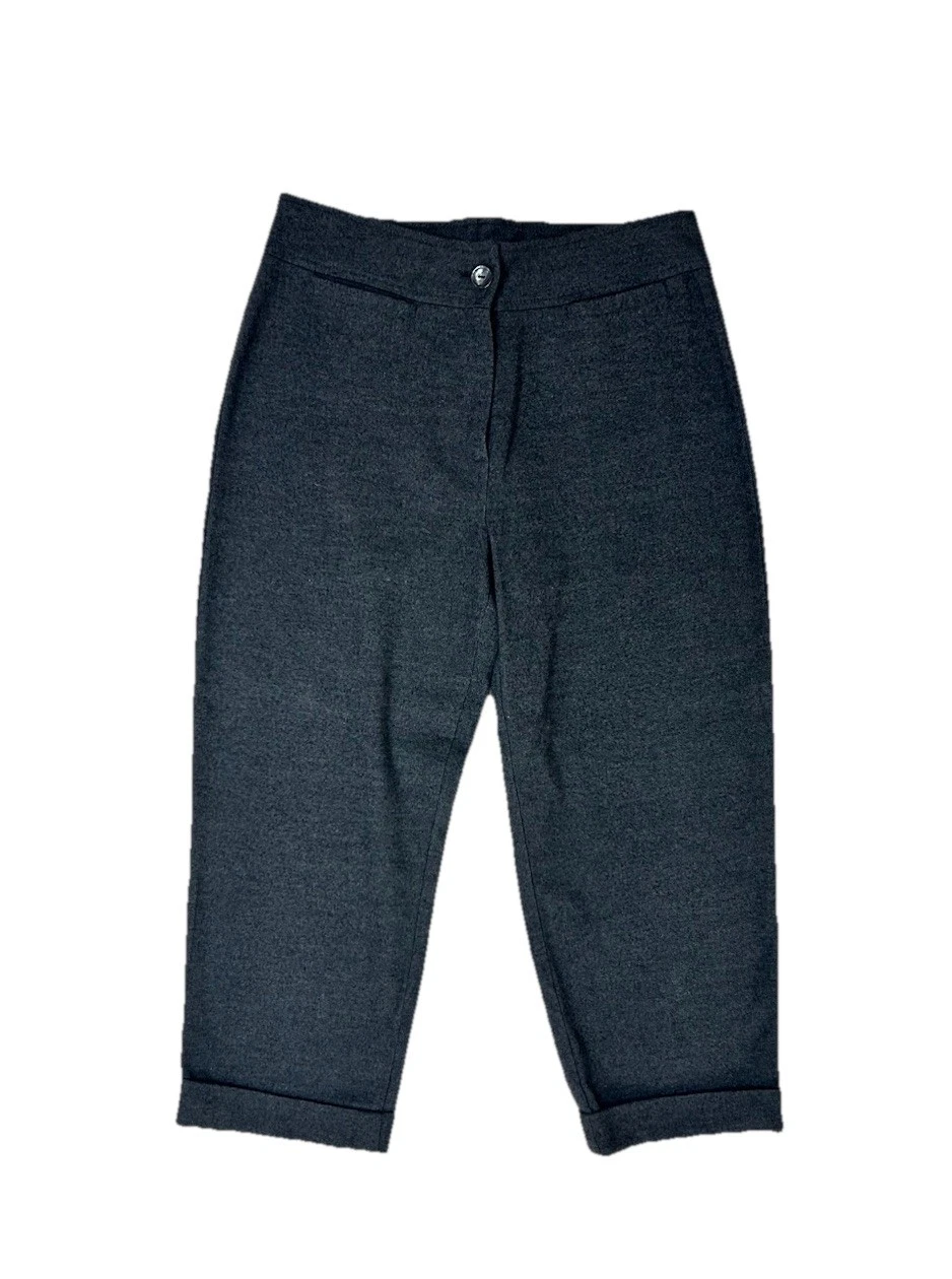 🌺LULY K New York City Women’s High Rise Capri Pants | Gray /Size L