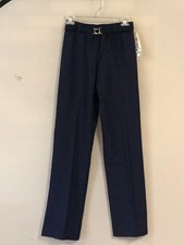 Vintage 70s Steve's Stuff Blue Polyester Pants Size 26"-30" Waistx29 1/2" Inseam