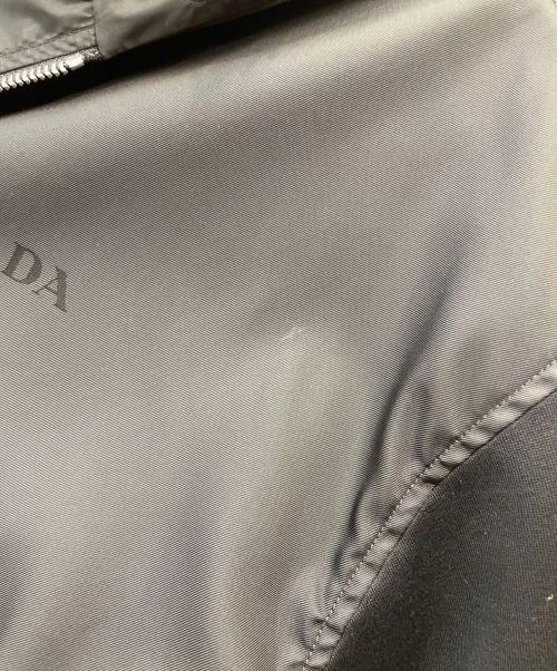 PRADA Giacca con cappuccio cropped