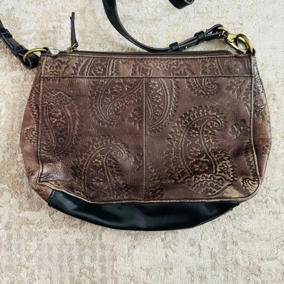 Monedero Tignanello Cuero Cachemira Marrón y Negro Foto 4 de 4