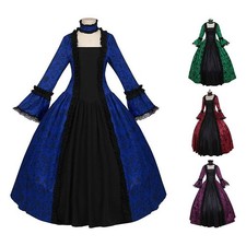 Medieval Dress Lace Long Dress Elegant Design Fancy Dress Dress For Party