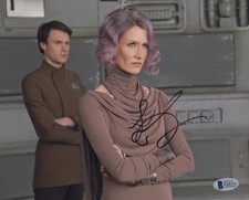 LAURA DERN SIGNED STAR WARS PHOTO 8X10 SEXY AUTOGRAPH THE LAST JEDI BAS COA 1