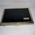 Vintage Colibri Cigarette Case Black & Gold 5” X 3.5”