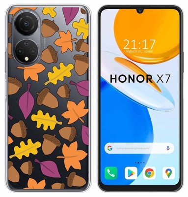 PEIYE Cover Per Huawei Honor X7a, Custodia Paraurti In TPU Morbido + Retro Rigido Trasparente, Antiurto, Sottile 1.35mm, Nero - 2