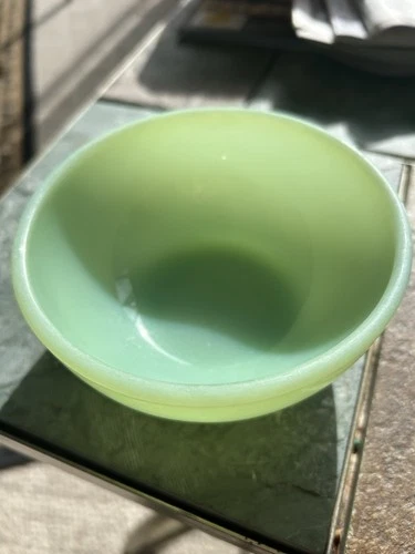 HOCKING FIRE-KING JADEITE 5" SOUP BOWL MID 1940s Backstamp OVEN Fire-King WARE