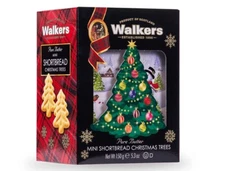Case of 6 Walker's Shortbread Christmas Tree Shaped Mini Holiday Cookies 7/2026