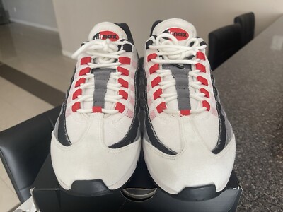 Men's Nike Air Max 95 QS, Summit White/Chili Red Size 11.5
