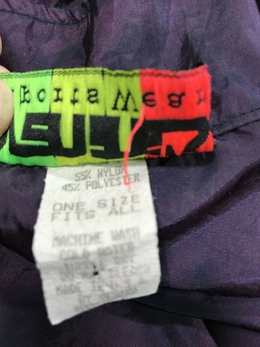 Ropa deportiva vintage Venini's rompevientos púrpura para hombre talla única 1/4 con cremallera estilo surf - Imagen 8 de 9