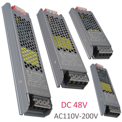 DC48V 300W Ultradünne LED Netzteil Beleuchtung Transformator Adapter AC110V-200V