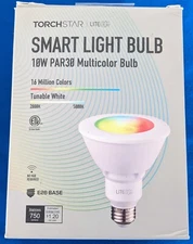 TorchStar 10W PAR30 LED Smart Light Bulbs, RGB Color Changing, E26 Base