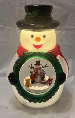 Snowman 10 Inch Figures Move Inside Different Christmas Songs