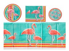 Tropical Flamingo Party Supplies Plates Napki...