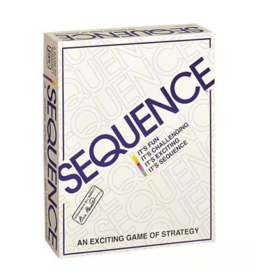 SEQUENCE Original SEQUENCE Game with Folding Board Cards and Chips by Jax NEW