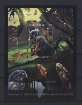 Guinea 2012 - Papageien Graupapagei - Grey Parrot - Perroquet - Block 2076 ** - Bild 1 von 2