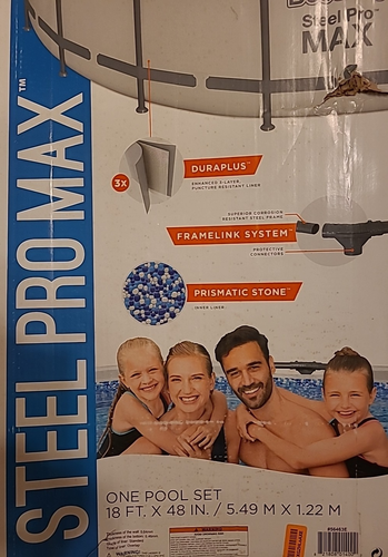 Nuovo OEM 4 TUBI Bestway Steel Pro Max 18 piedi rotondi 48 pollici profondi (Bzz) - Foto 8 di 11