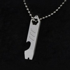 Mini Titanium Keychain Multi Tools Pry Bar Crowbar Opener Outdoor Pocket EDC