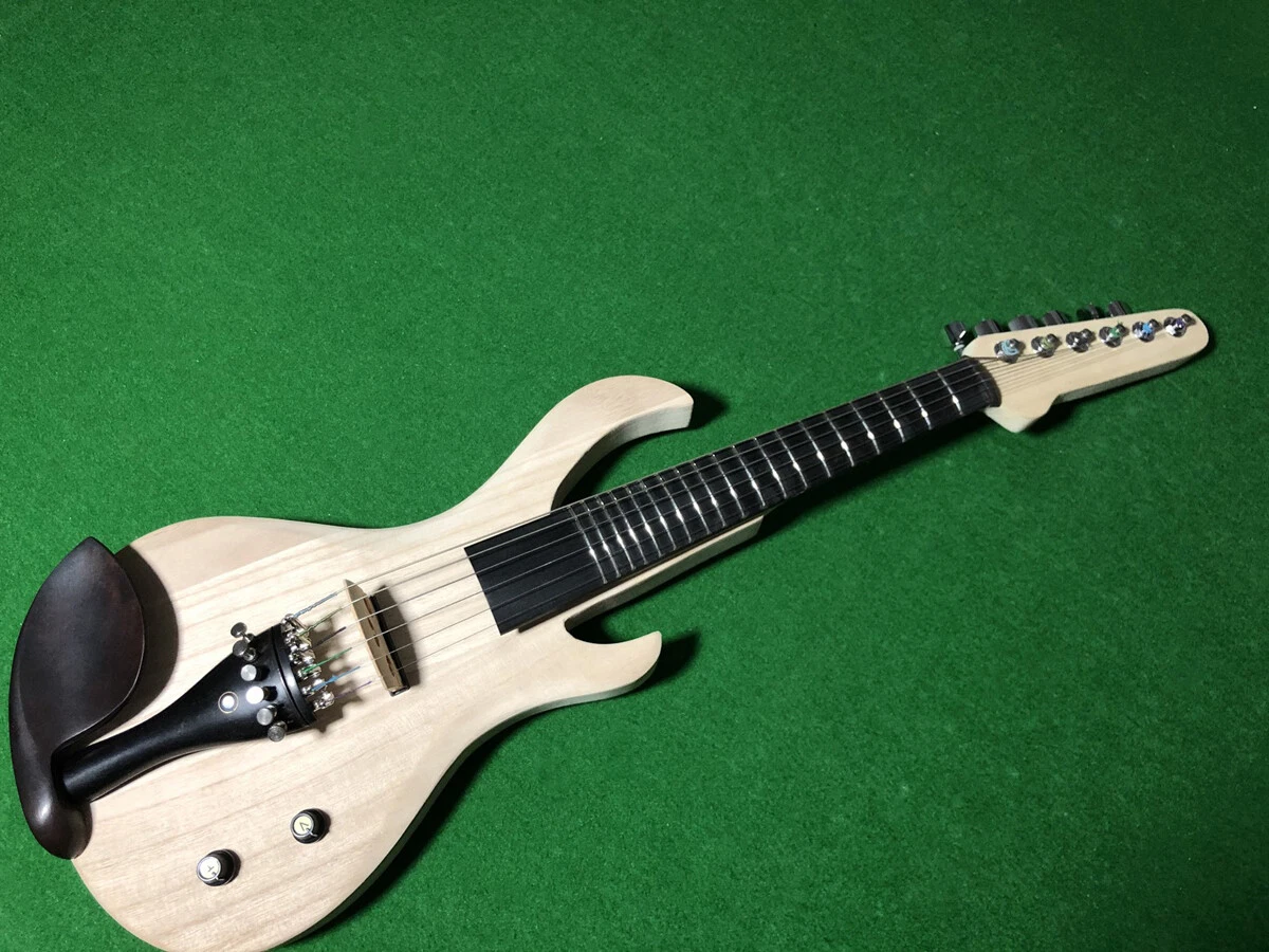 6string 19Fret 4 4 Electric Violin guitar shape Solid wood Body Ebony Fitt EV20