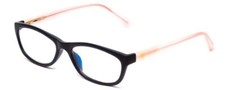 Ann Taylor 020 Women Cateye 52mm Designer Reading Glasses Navy Blue Crystal Pink
