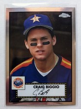 2021 Topps Chrome Baseball Platinum Anniversary Craig Biggio Base #628 Astros