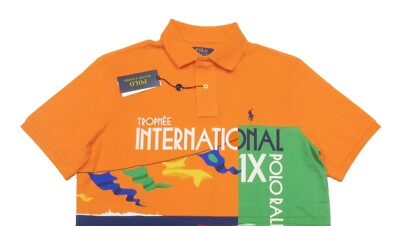 Polo Ralph Lauren Men's Signal Orange Speedboat Graphic Classic
